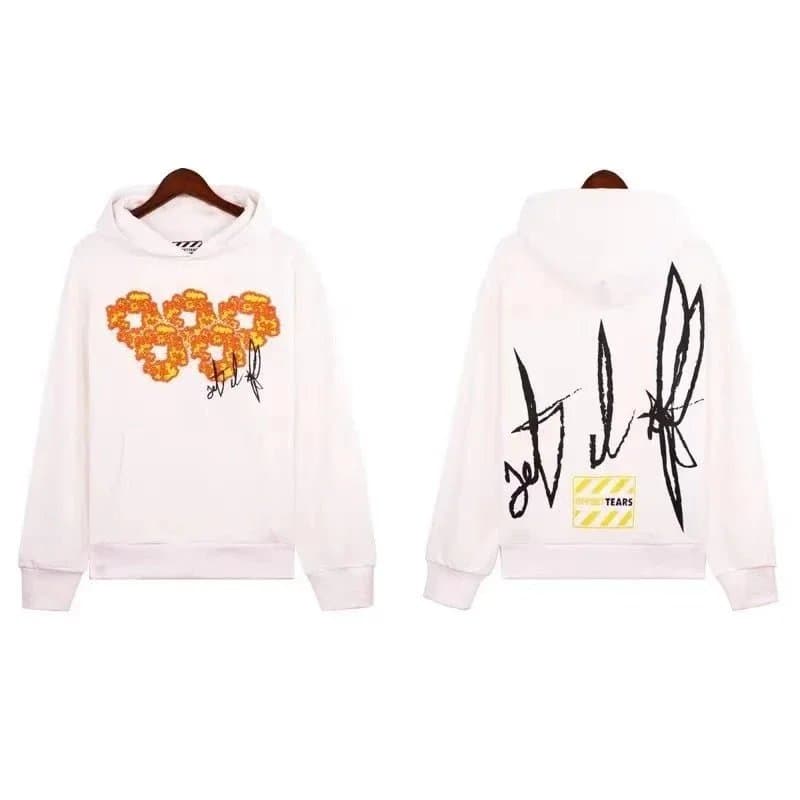 Gallery Dept. Hooded Sweatshirt Floral Print — 黄花白2