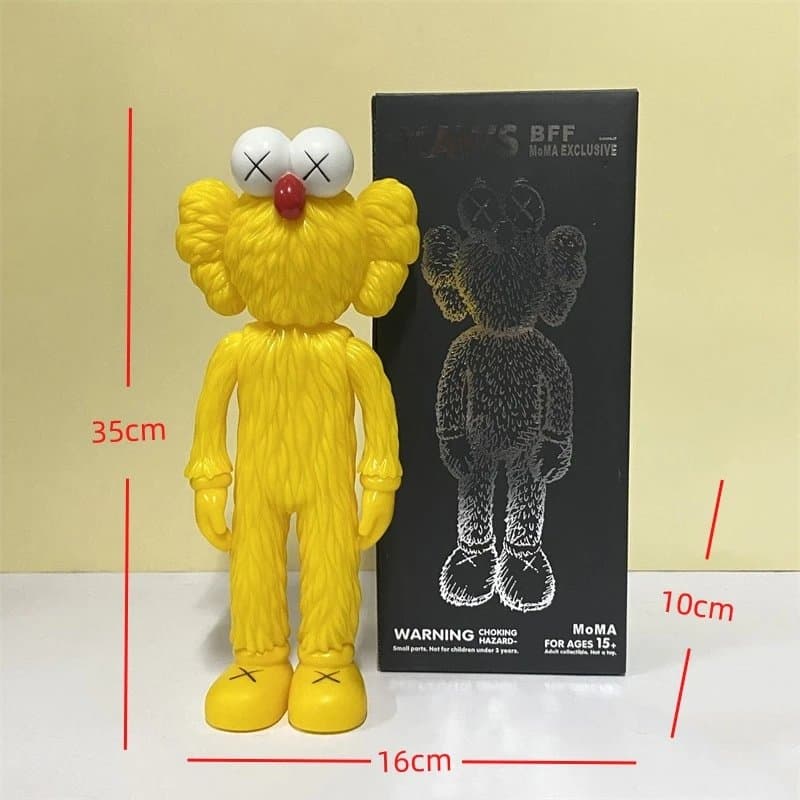 KAWS × BAPE Companion Yellow Furry