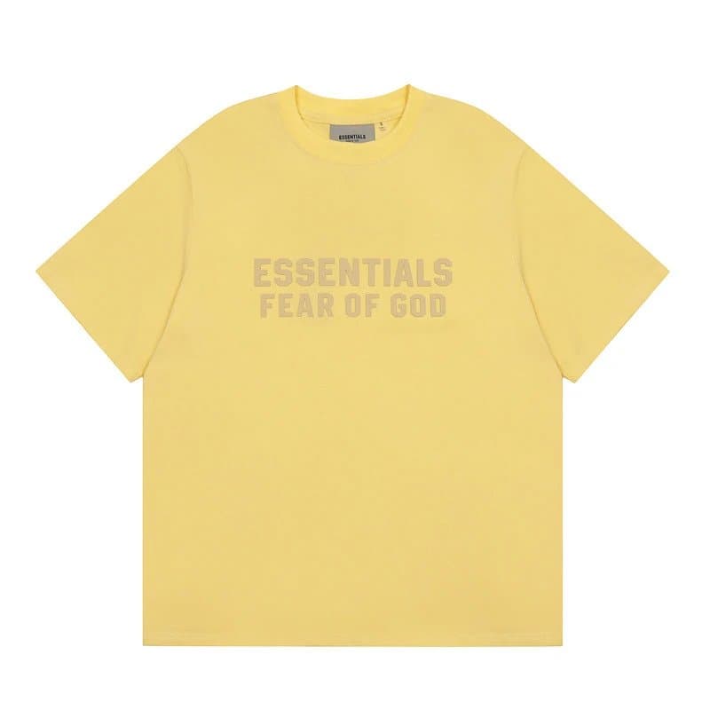 Fear of God Essentials Essentials Tee Logo Embossed — 2402亮黄色