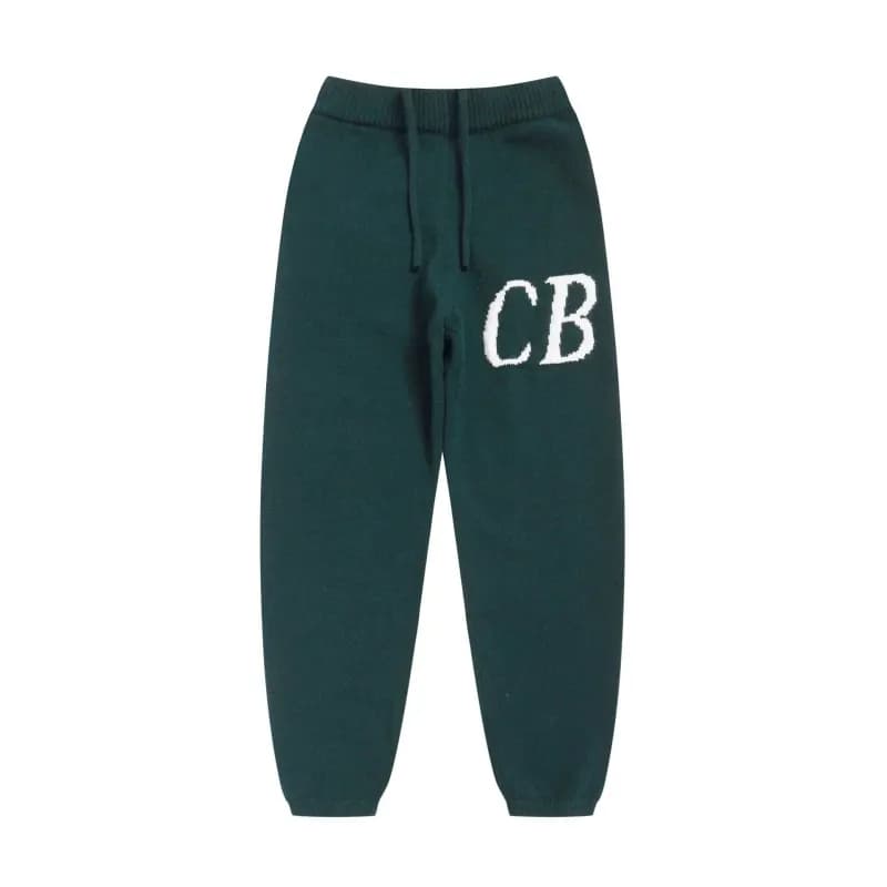 Corteiz CB Logo Shorts Terry Knit — C638墨绿