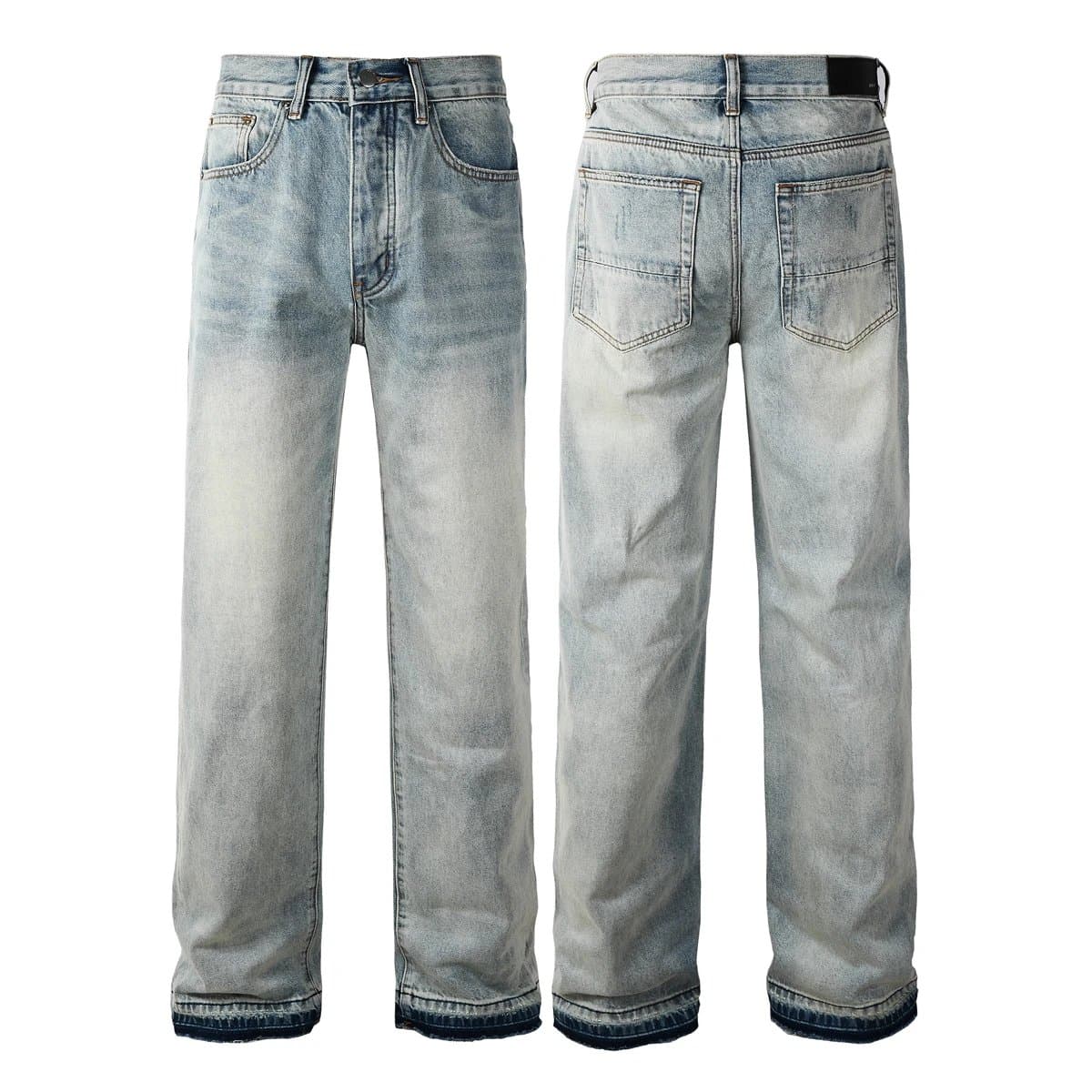 Amiri Motorcycle Jeans Distressed Light Wash — 8911