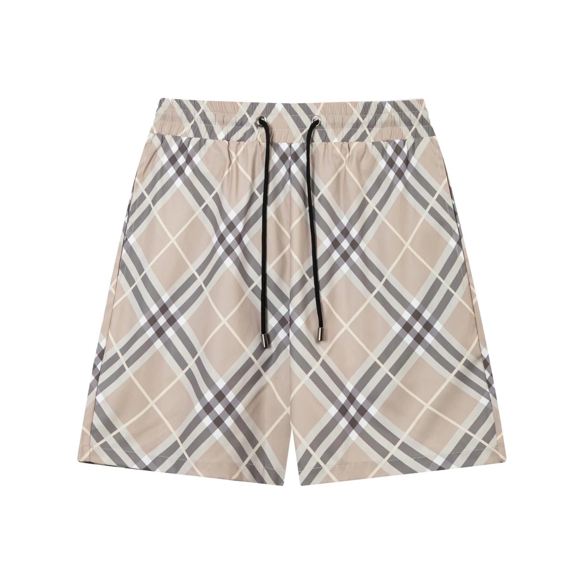 Burberry Logo Patch Shorts Checkered B Patch — 15