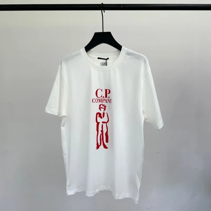 C.P. Company Graphic T-Shirt Red Logo Print