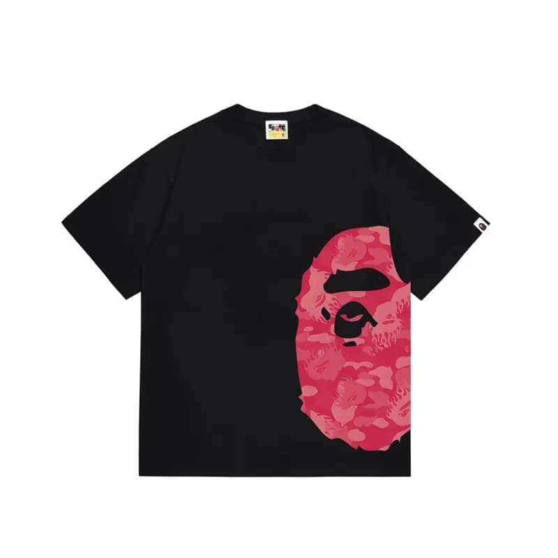 BAPE Ape Head Tee Multi-Color Camo Print — 1324黑色