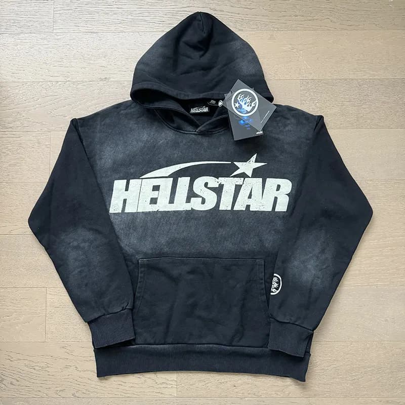Hellstar Long Sleeve Tee Flame Graphic — X88