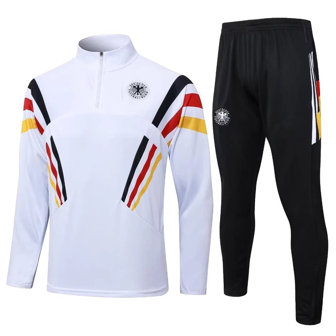 Adidas Training Set FFF Rooster — 24/25德国白色【袖子红黄黑】