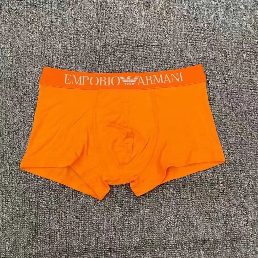 Emporio Armani Boxer Briefs Logo Waistband — orange（slim fit）