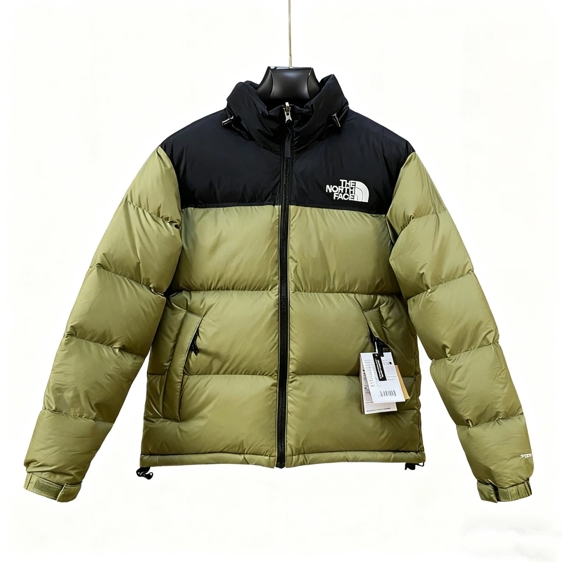 The North Face Nuptse Jacket Olive Black
