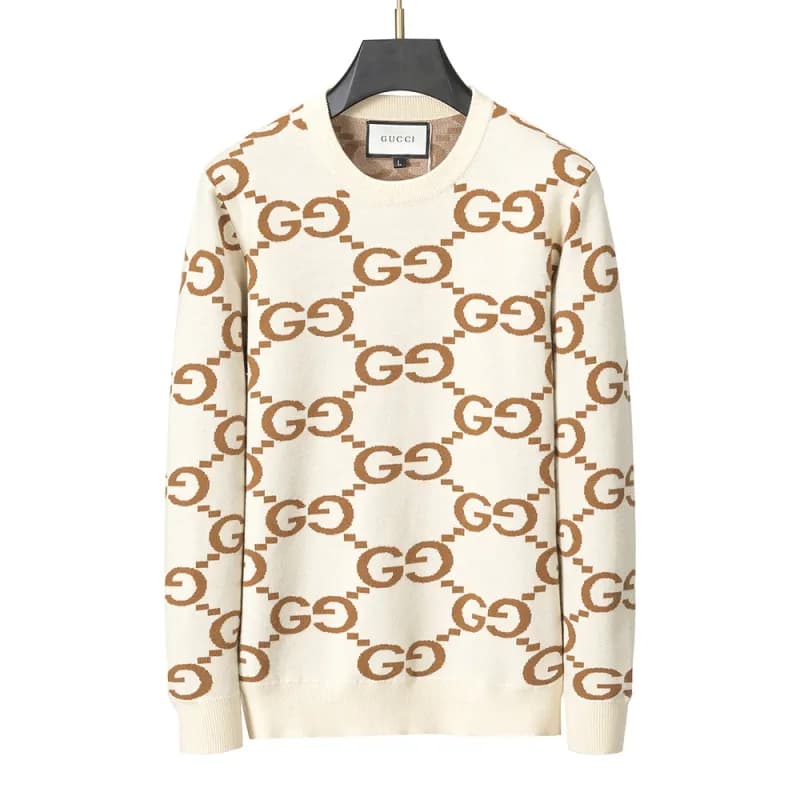 Givenchy Logo Knit Sweater Stripe Logo — 3050 apricot