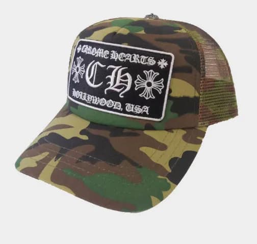 Chrome Hearts Trucker Cap Cross Logo Embroidery — 26