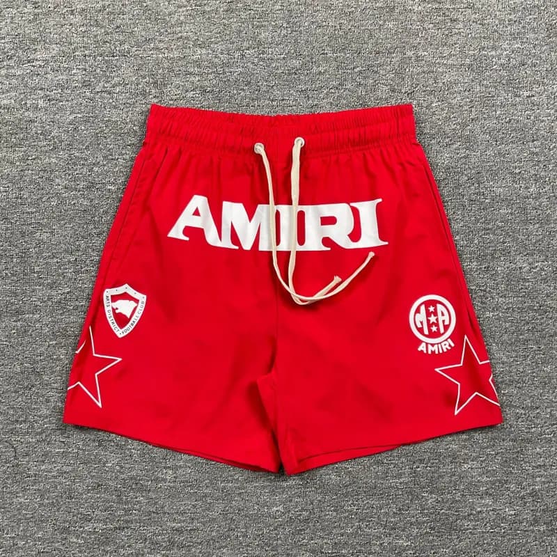 Amiri Logo Shorts Star Print