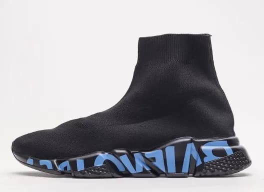 Balenciaga Speed Trainer Black White Red — 25