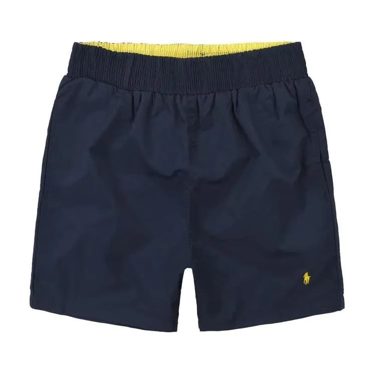 Polo Ralph Lauren Polo Swim Trunks Navy with Yellow Waistband