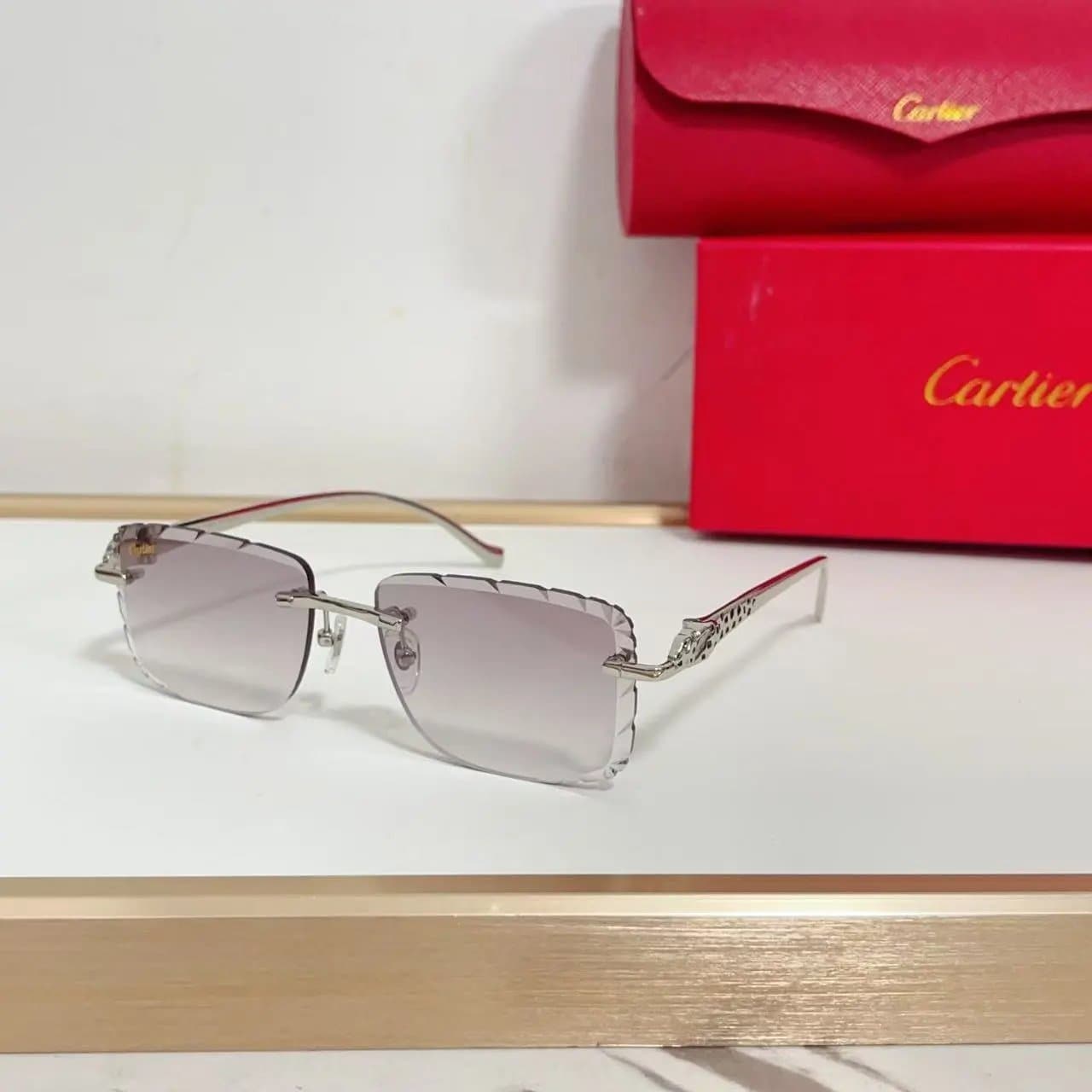 Cartier Juste Un Clou Sunglasses Rimless Gradient
