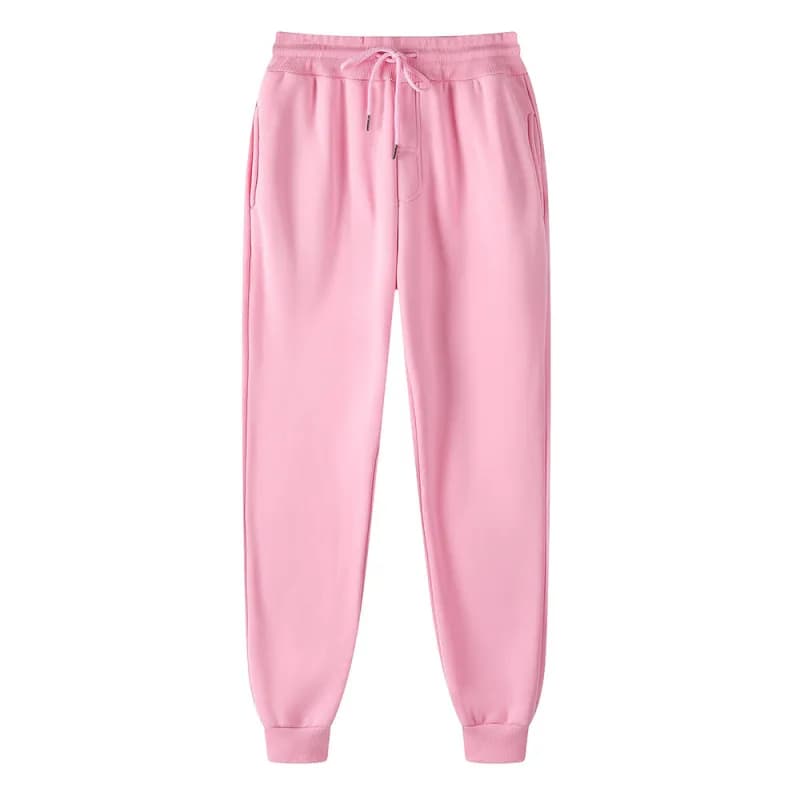 Jogger Pants Solid Pink