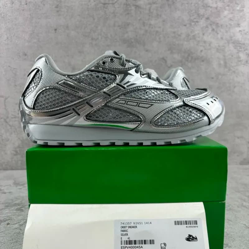 Bottega Veneta Orbit Sneaker Silver