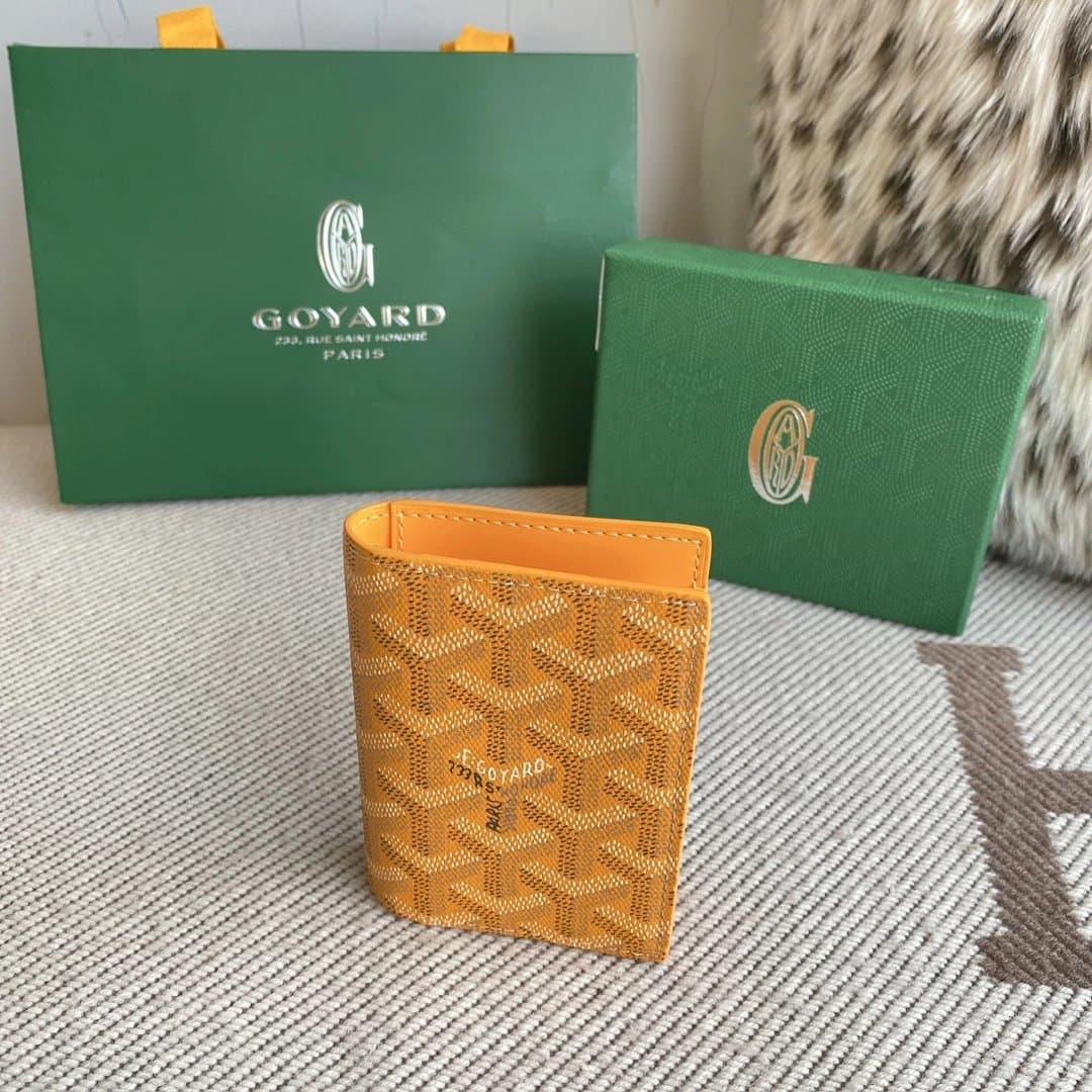 Goyard Bifold Wallet Goyardine Canvas