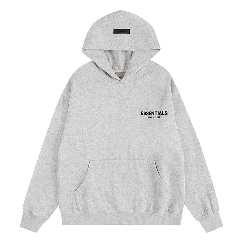Fear of God Essentials Essentials Hoodie Box Logo — 淡灰色/衣服