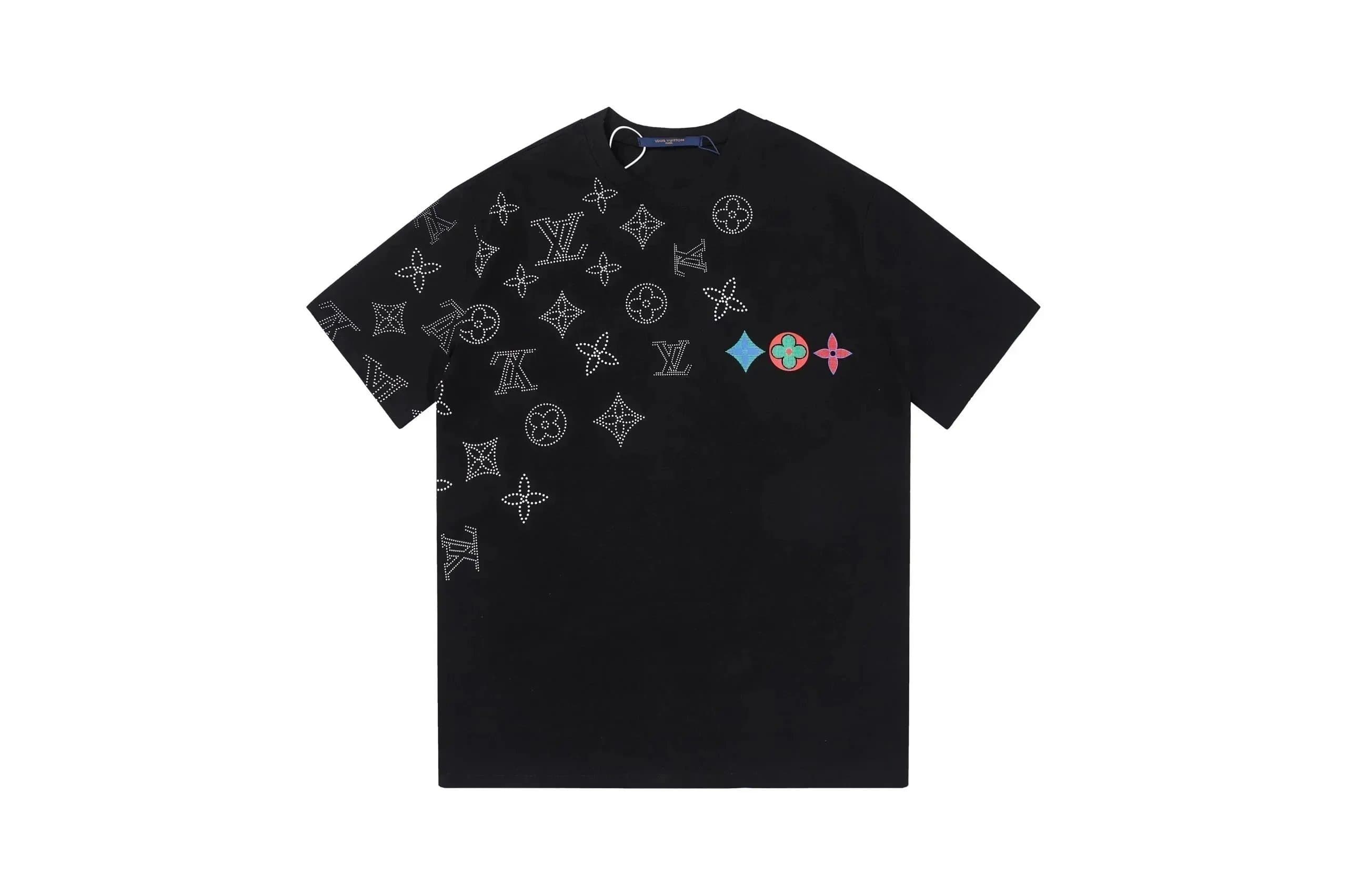 Louis Vuitton Logo T-Shirt Multicolor Block Logo — 010101014