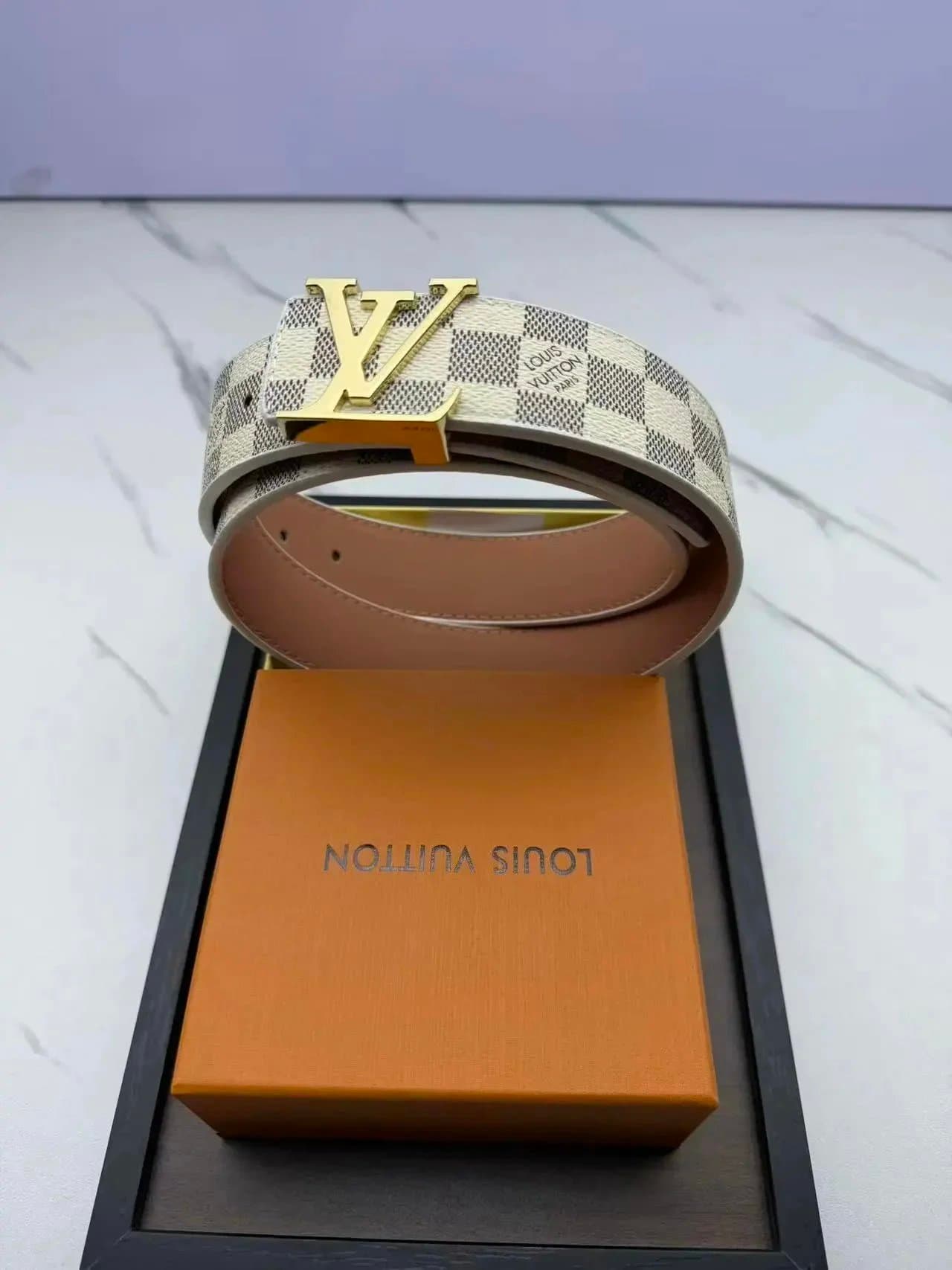Louis Vuitton Reversible Belt Damier Azur