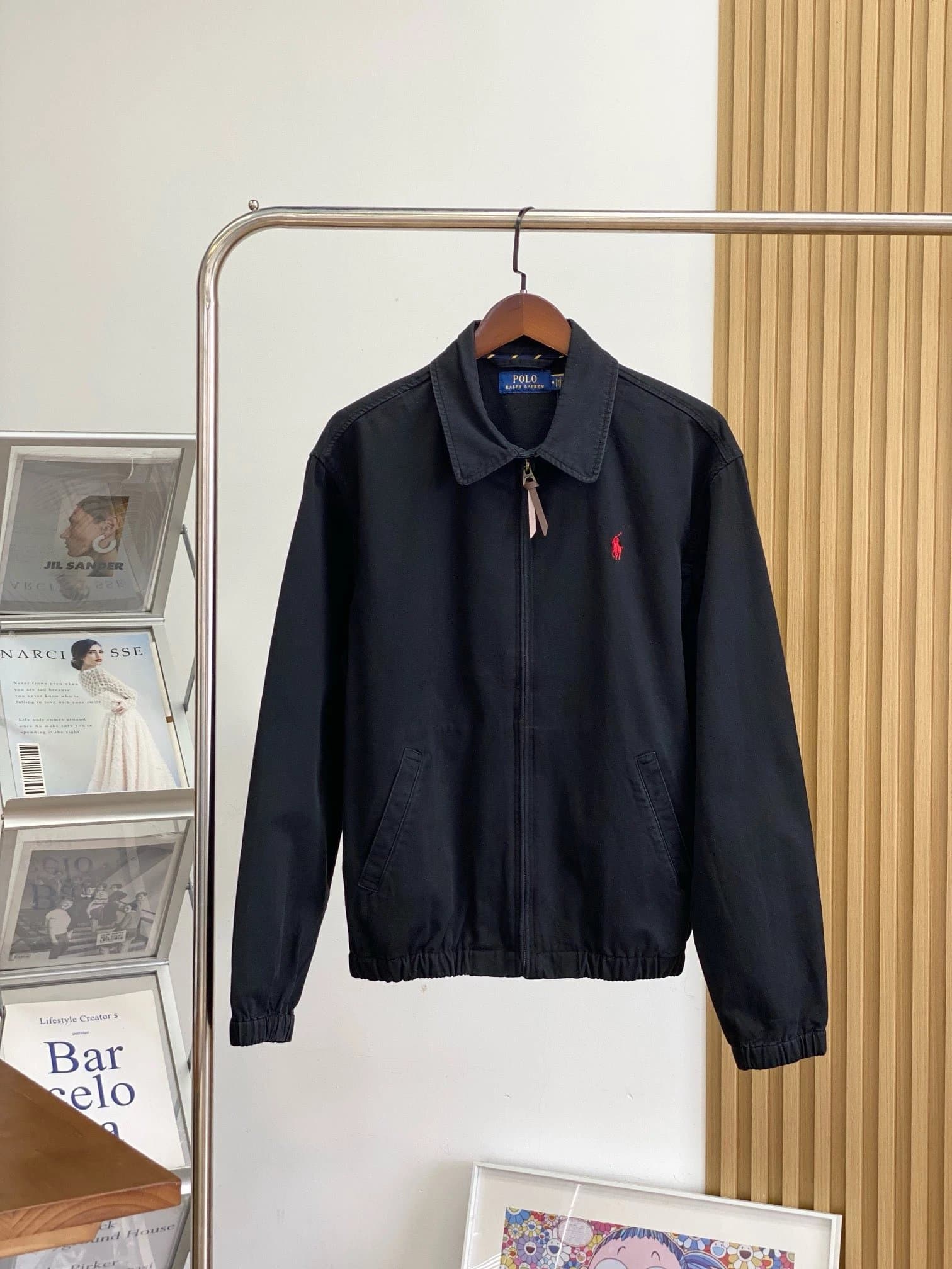 Polo Ralph Lauren Zip-Up Jacket Classic Fit — 黑色black