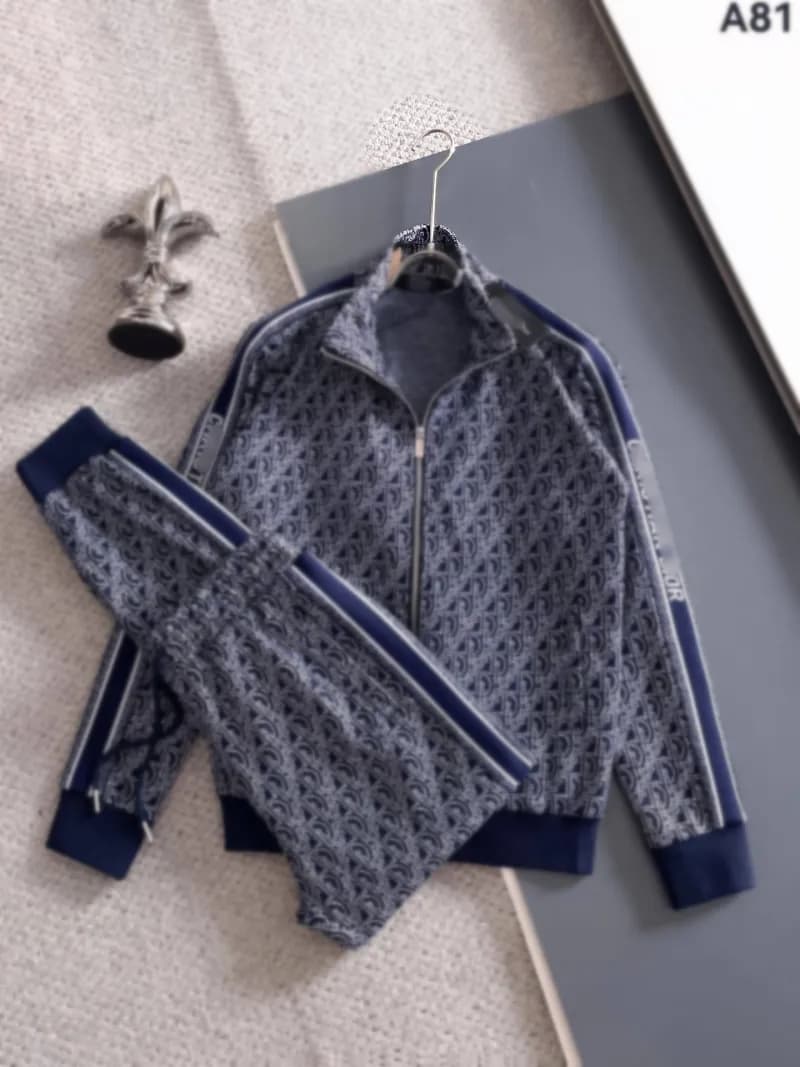 Moncler Track Suit Arrow Stripe — Blue a81