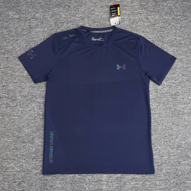 Under Armour HeatGear T-Shirt V-Logo — 宝蓝色887