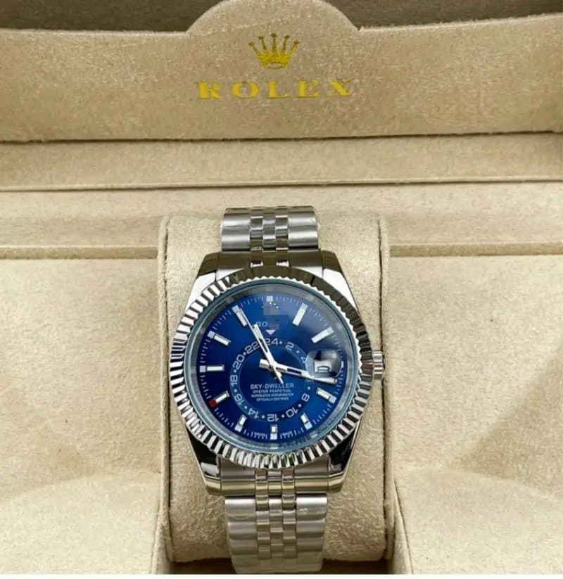 Rolex Sky-Dweller Blue Dial with White Gold Hour Markers