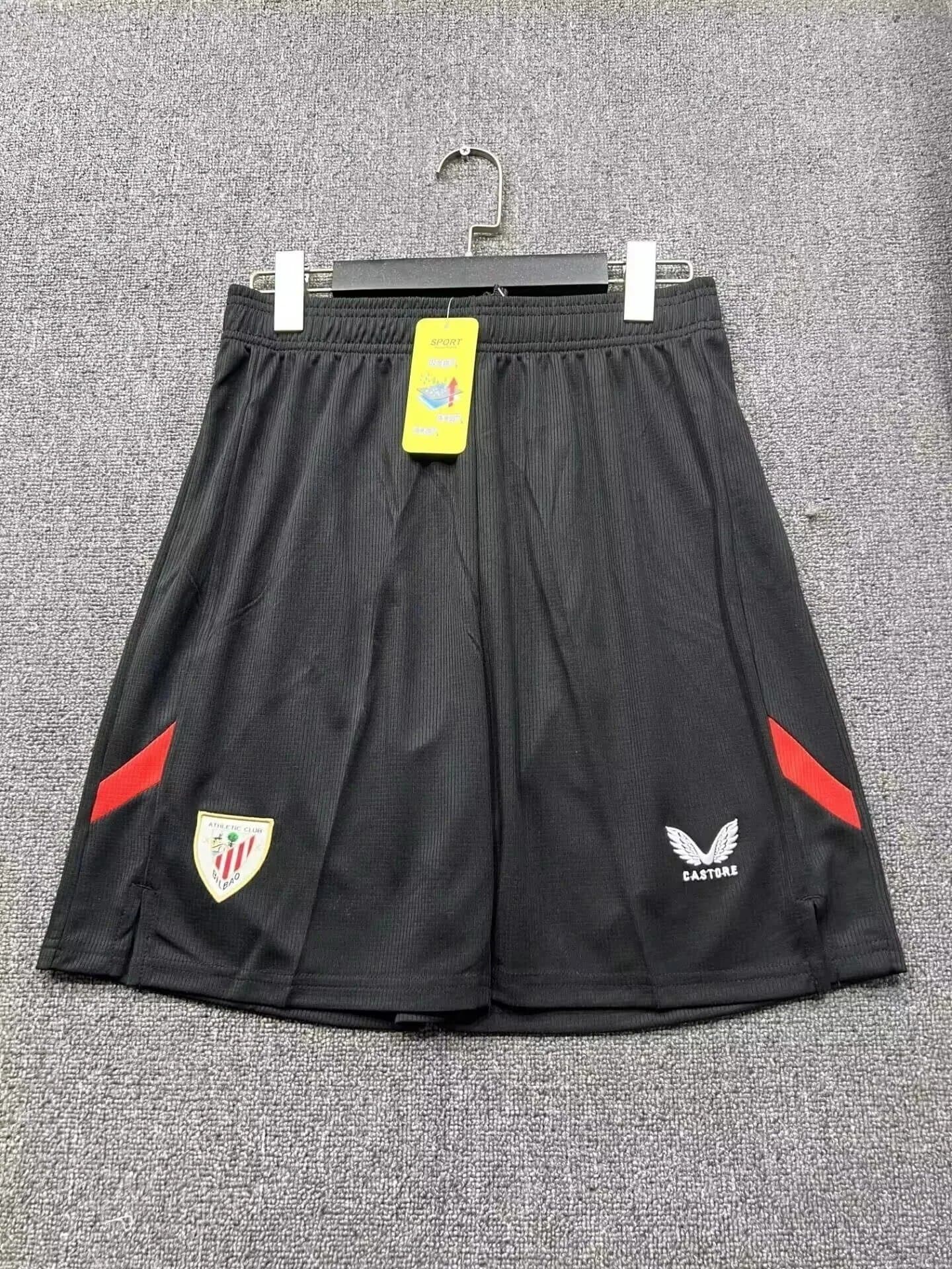 Adidas Athletic Club Bilbao Shorts Black with Red Accents