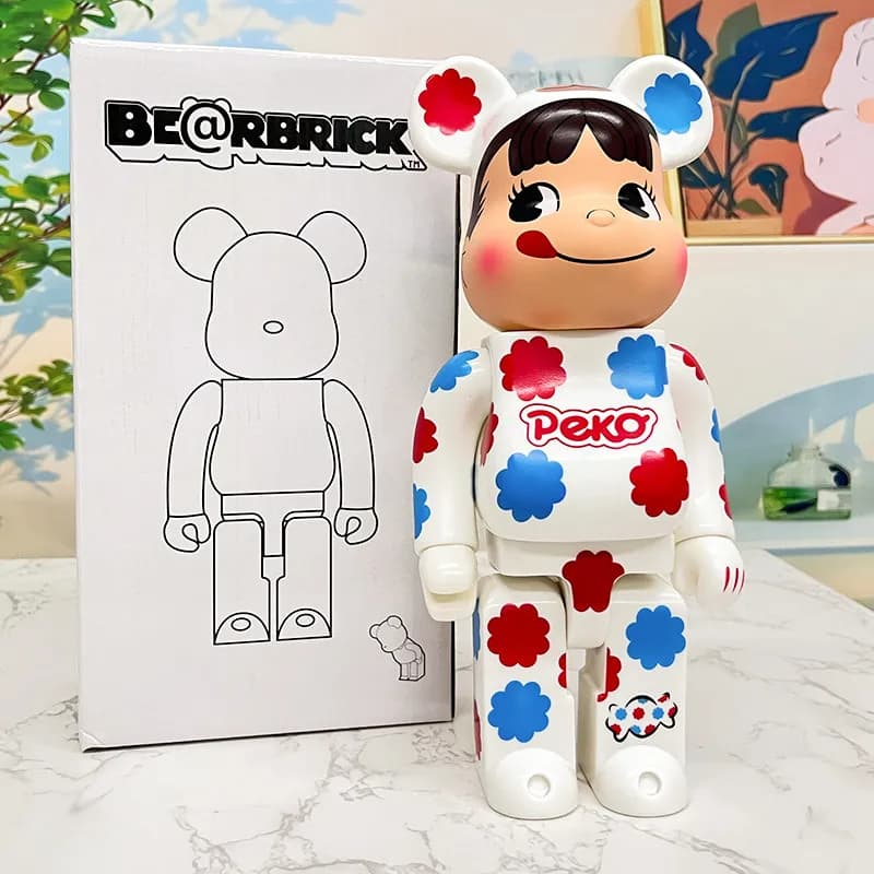 Be@rbrick Bearbrick Maneki-neko x Milky — Gray