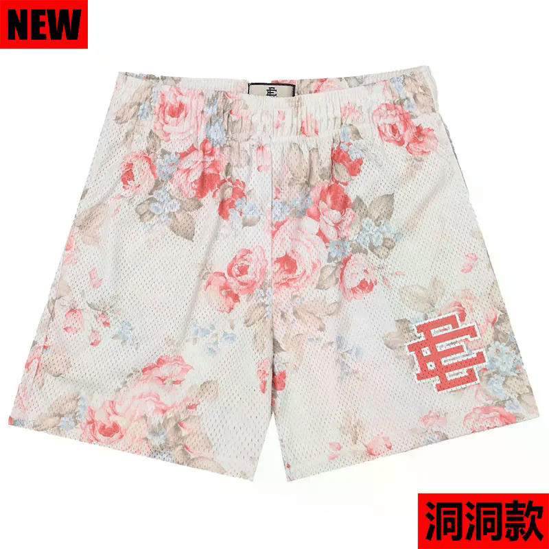 Fear of God Essentials Mesh Shorts Red Logo — 24
