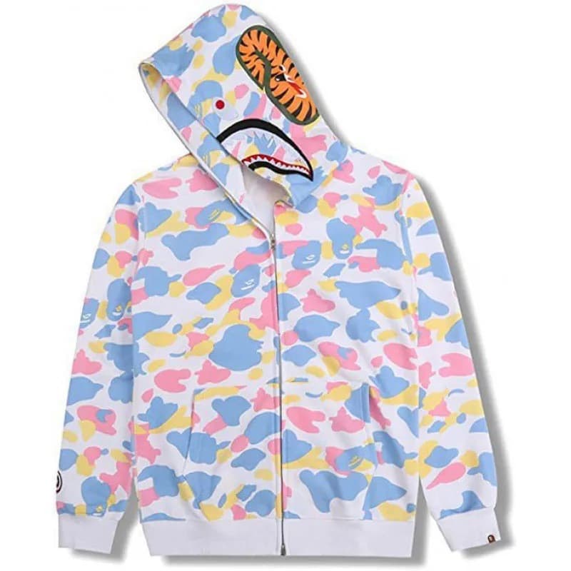 BAPE Full-Zip Hoodie Camouflage — TMW240-3-迷彩