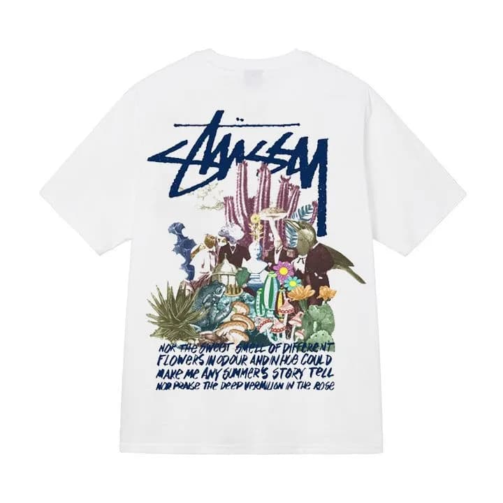 Stüssy Graphic Tee Cactus Garden Print