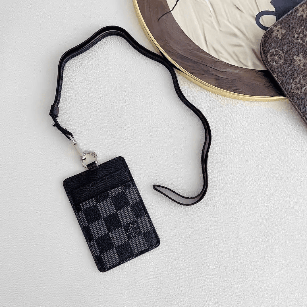 Prada Card Holder Lanyard Saffiano Leather — 1*L-V