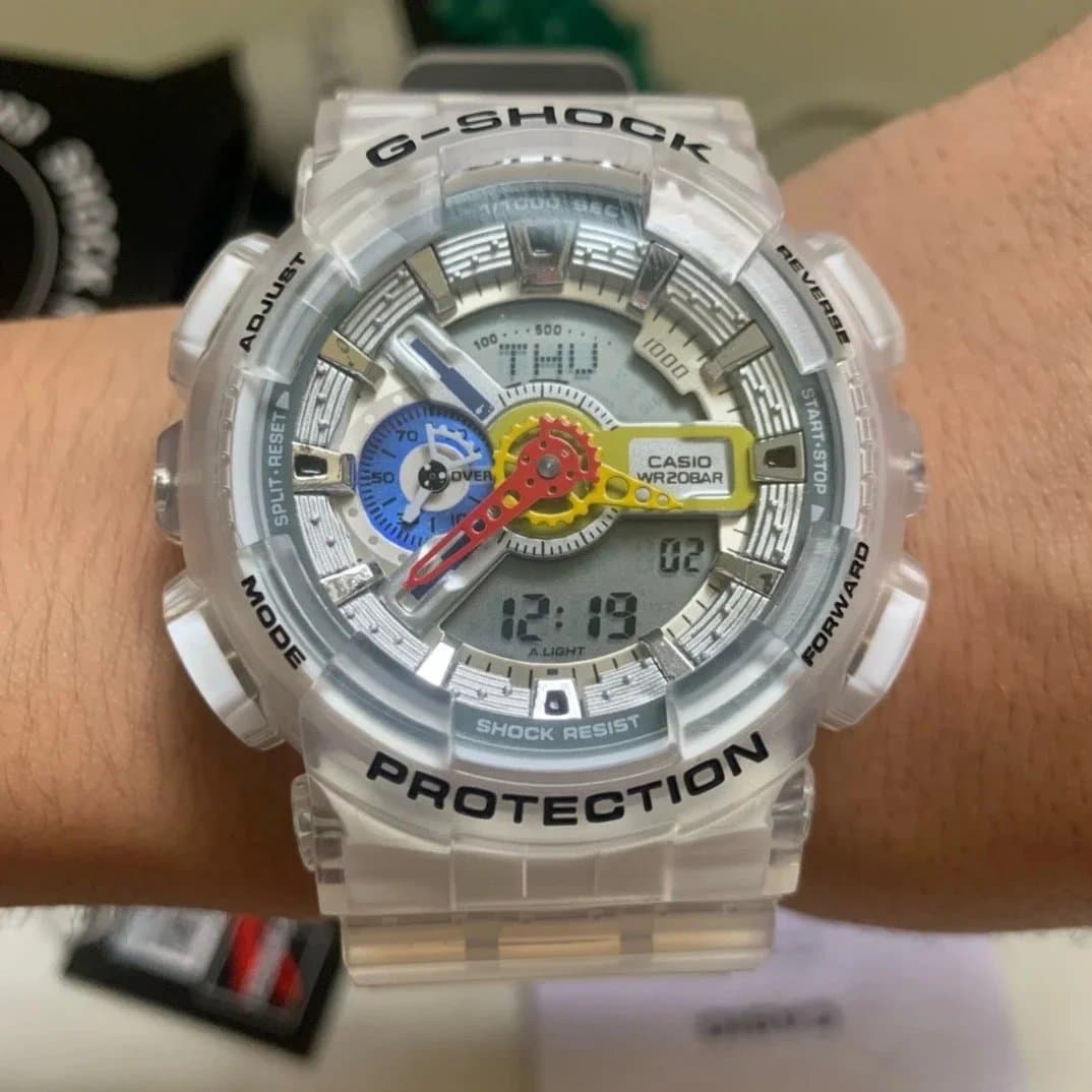 Casio G-Shock GA-110 White Blue Red — 17