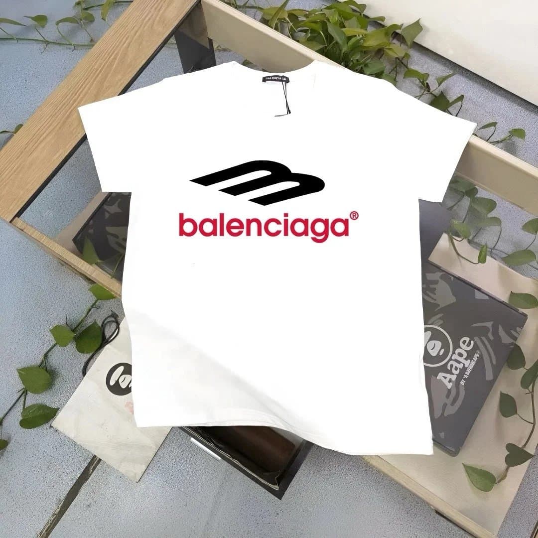 BAPE × Balenciaga Graphic Tee Multi-Logo Print — 07