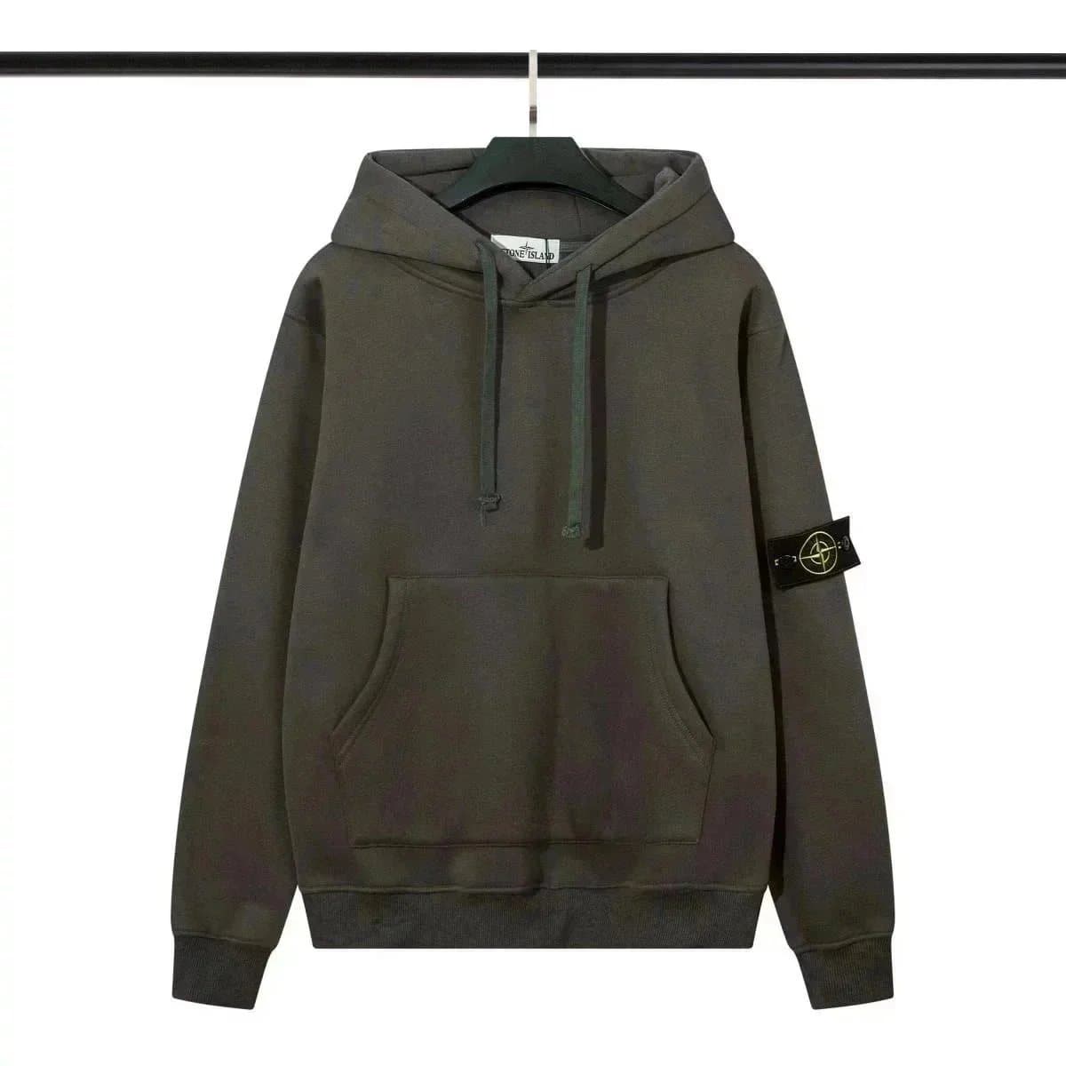 Stone Island Zip-Up Hoodie Compass Logo — 20