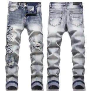 Balenciaga Distressed Jeans Logo Patch — 10