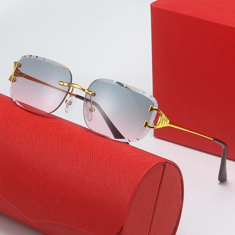 Cartier Sunglasses Rimless Gradient Lens