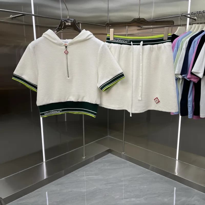 Off-White Knit Polo Dress Multi-Color Zigzag — 255-17