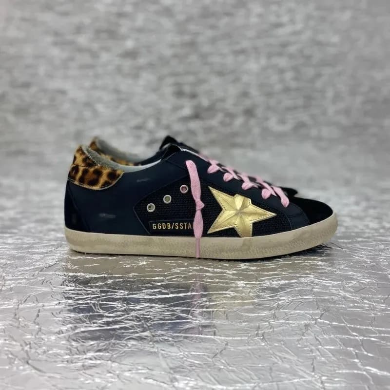Golden Goose Superstar Leopard Heel Pink Laces