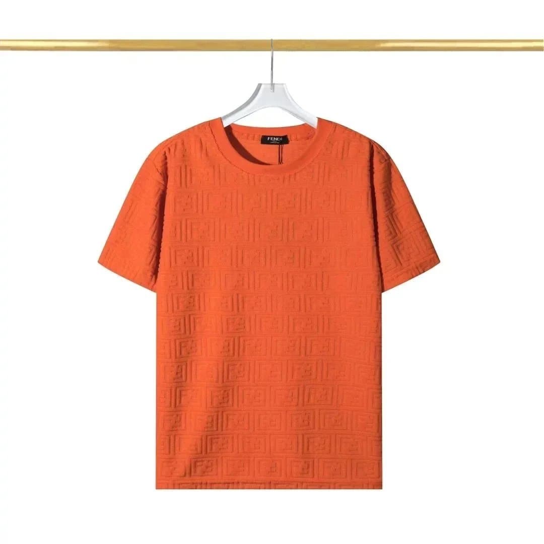 Fendi Logo-Embossed T-Shirt FF Monogram