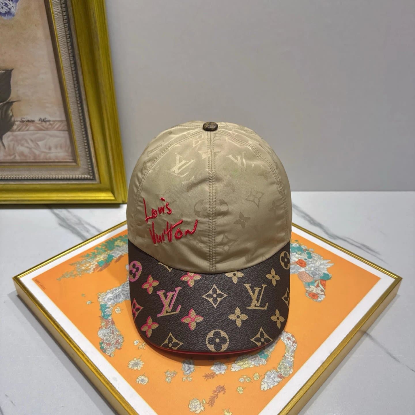 Louis Vuitton Baseball Cap Monogram Floral