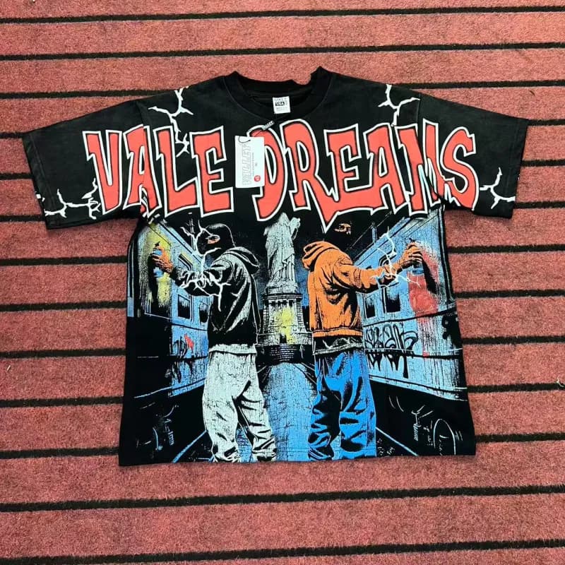 Vale Forever Graphic Tee Vale Dreams Graffiti Print