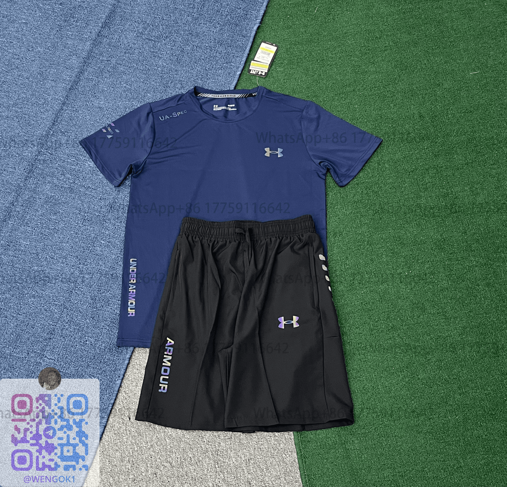 Under Armour UA-Spec Top & Shorts Set Iridescent Logo