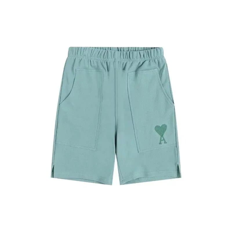 Maison Kitsuné Heart Logo Shorts Heather Grey — 020120009