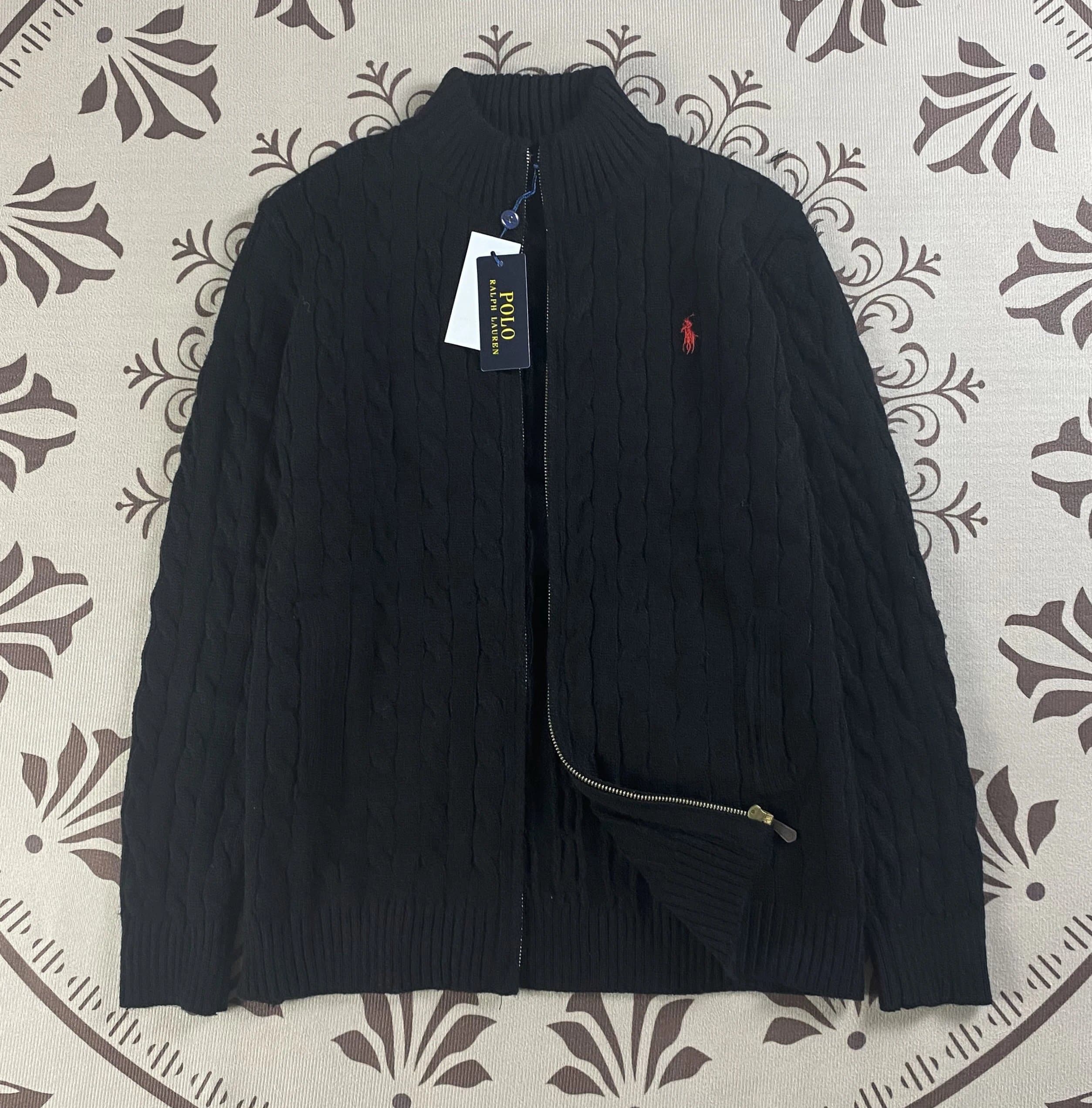 Polo Ralph Lauren Cable Knit Zip-Up Sweater Classic Fit