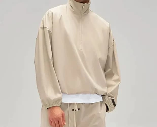 Oversized Tee Fear of God Essentials Arch Logo — 6293风衣 木材灰