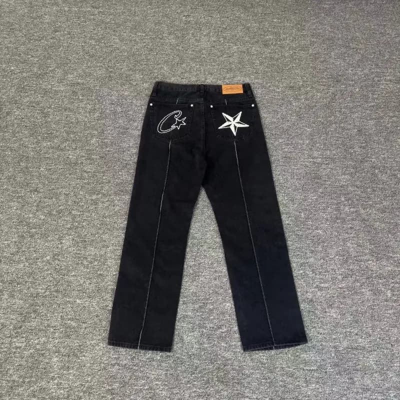 Travis Scott Jeans Cactus Jack Star Embroidery