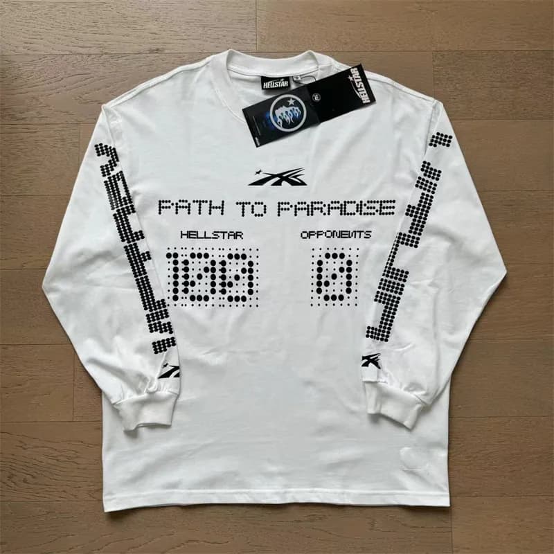 Hellstar Long Sleeve Tee Flame Graphic — X44